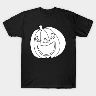 Grayscale Pumpkin T-Shirt